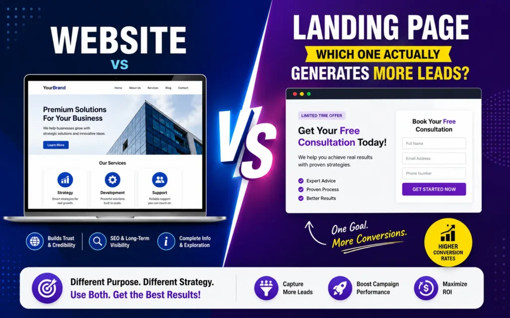 Website vs Landing Page